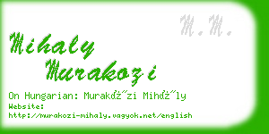 mihaly murakozi business card